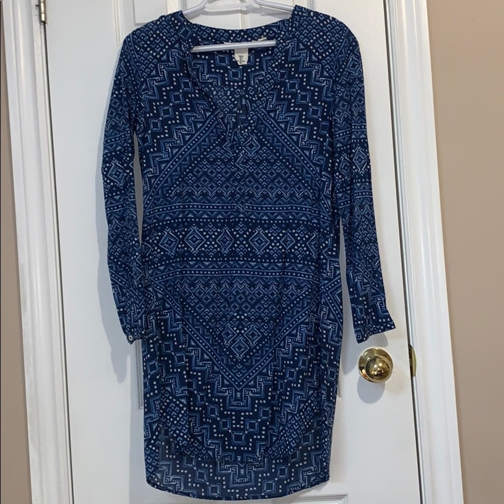 Cotton-Rayon Fabric H&M Nautical Dress